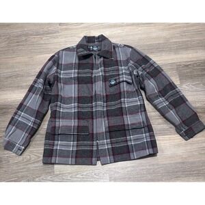 Vintage Original Swanndri Wool Check Jacket Made In New Zealand MEDIUM Bushcraft